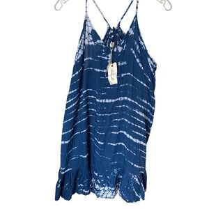 Women's Boho Me Boutique Blue High-Low Tank Dress NWT size L